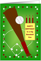 Happy Birthday to a big Baseball Fan! - baseball card