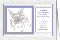 Flowers of Imagination card