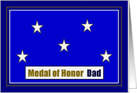 Medal of Honor Dad - 5 Stars - Father’s Day card