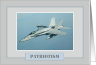 Patriotism Thank You - F/A-18 card