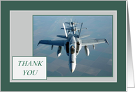 Thank You for Holding the Line - F/A-18 card