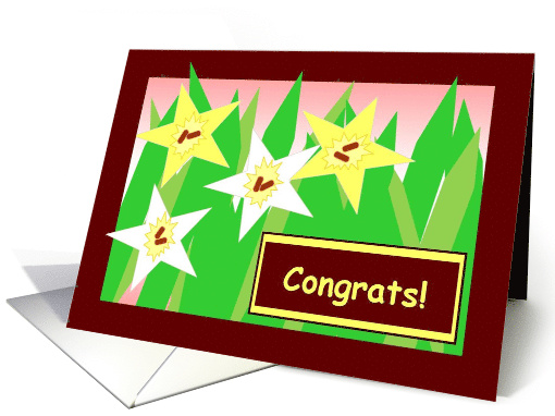 Congrats! - Starry Daffodils card (799831)