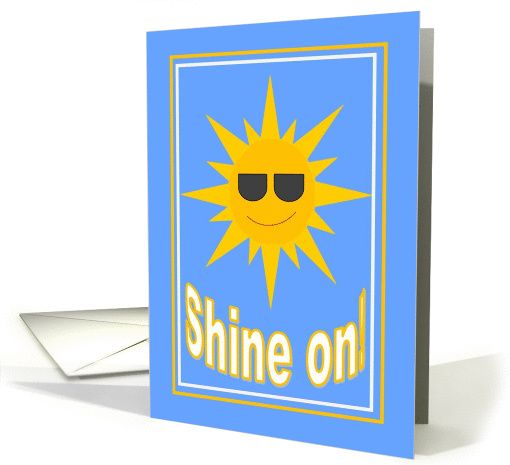 Shine on! Sunshine Congratulations card (835118)