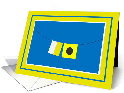 Signal Flag Hi! -Nautical Hello card (841315)