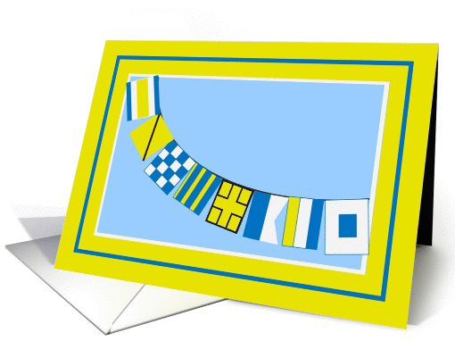 Signal Flag Congrats! -Nautical Congratulations card (841319)