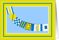 Signal Flag Congrats! -Nautical Congratulations card