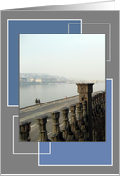 The Danube Flowing through Budapest, Hungary - Blank Card