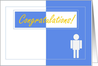 Congratulations on Your College Acceptance (Blue & White) - Congrats Card