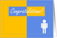Congratulations on Your College Acceptance (Blue & Gold) - Congrats Card