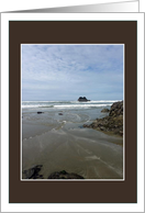 Cayucos Waves Receding - Beach Card