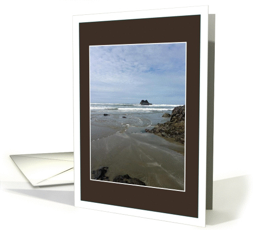 Cayucos Waves Receding - Encouragement card (843235)