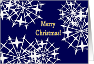 Merry Christmas Snowflakes card
