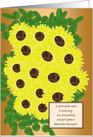 Black Eyed Susans Friendship Happy Memories Card