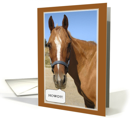 Howdy Horse card (873435)