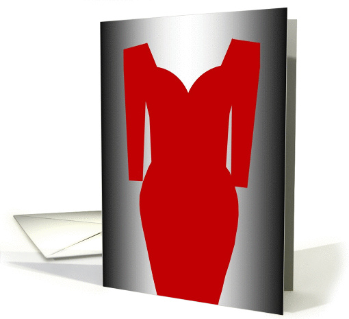 Can't Forget You in Red Dress - Love You card (873468)