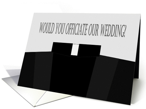 Would You Officiate Our Wedding? - Invitation card (873513)