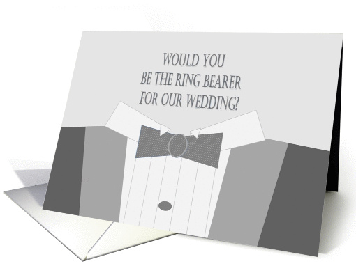 Would You Be A Ring Bearer in Our Wedding? Invitation card (873522)