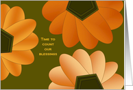 Time to Count Our Blessings - Pumpkins Thanksgiving Card