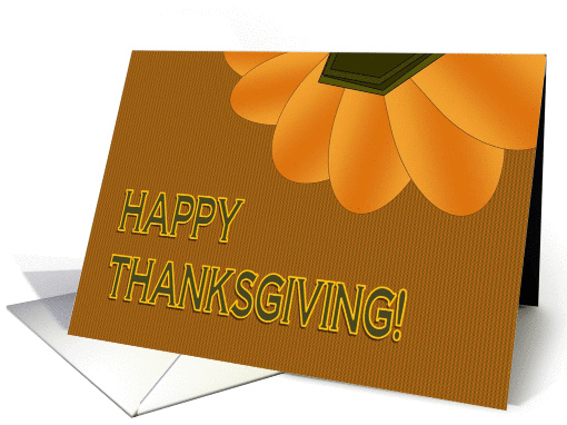 Happy Thanksgiving Card For A Friend with A Pumpkin card (876624)