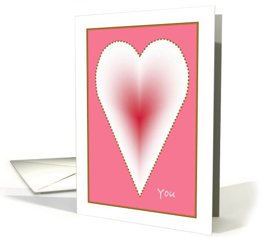 Red and White Heart Valentine You - Valentine Husband card (879414)
