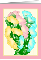 Valentine Sweet Peas for Grandma card