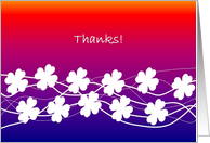 Colorful Thank You Card - Floral - From All of Us card