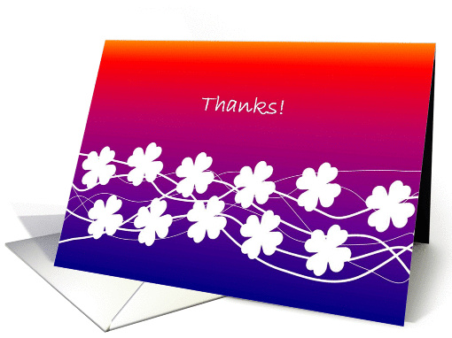 Colorful Thank You Card, Floral - For a Teacher card (879744)