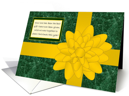 Yellow Ribbon Best Gift Ever Given - Military Deployed Husband card