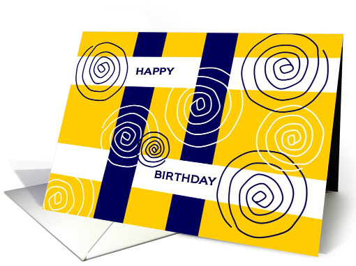 For a Mentor Happy Birthday Blue & White Swirlie card (882953)
