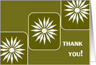 Donation Thank You Geometric Flower card