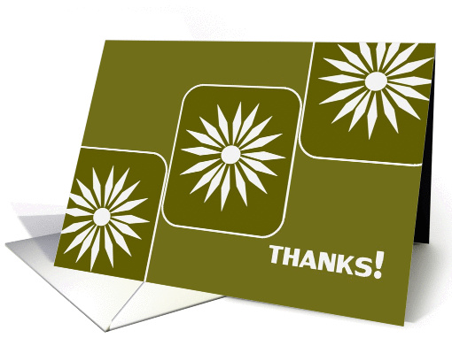 Thoughtfulness Thank You Geometric Flower card (886083)