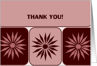 Barista Thank You Geometric Flower card