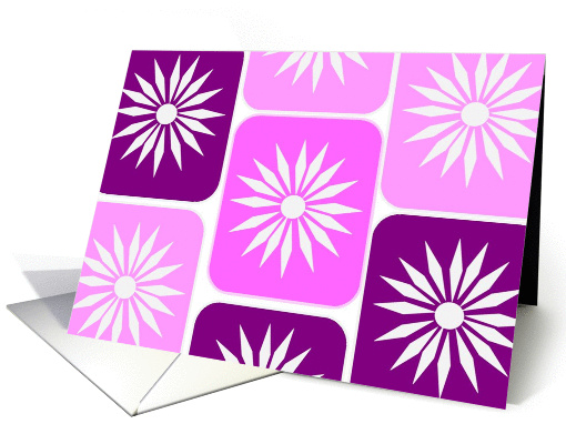 Girl Scout Power Congratulations - Cheerful Geometric Flower card