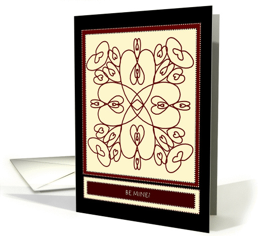 Dancing Heart Be My Valentine card (886416)