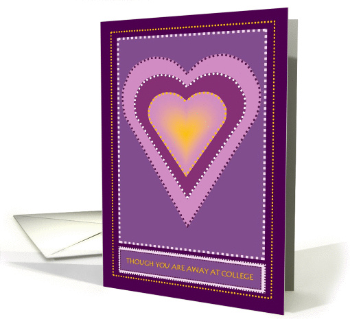 Daughter Away at College Valentine Dancing Sunshine Heart card