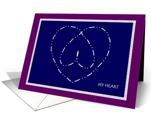 Broken Up Hearts Apology card (886452)