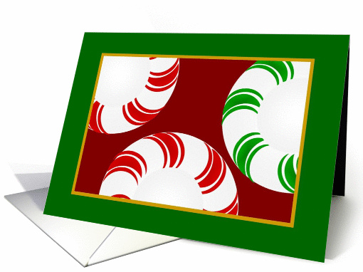 Anniversary on Christmas - Peppermints card (886637)
