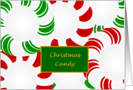 Sweet Christmas Candy Wishes! card