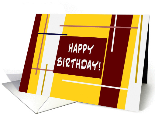 Cheerful Happy Birthday from A Group card (887323)