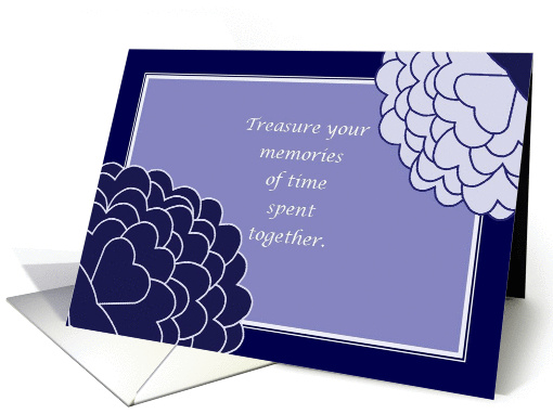 Treasure Your Memories Condolences card (887340)