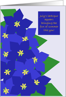 Friend July Larkspur Birthday Card