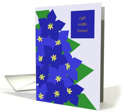 Get Well Soon! Larkspur card (889345)