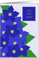 Get Well Soon! Larkspur card