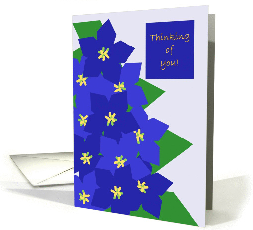 Thinking of You! Larkspur card (889347)