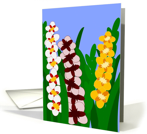 Thank You! Gladiolus Graphic Design card (889358)