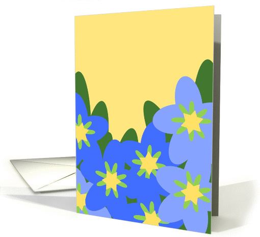 Asters Thinking of You Far Away Graphic Design card (889363)