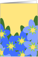 Asters Thinking of You Far Away Graphic Design card