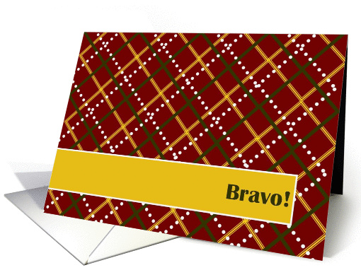 Bravo! Successful Audition/ Making the Team Congratulations card