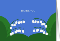 Wedding Thank You - Lily of the Valley card