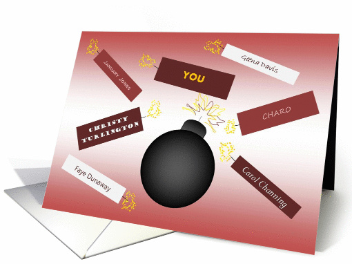 Happy Birthday to Bombshell Leading Lady born in January! card